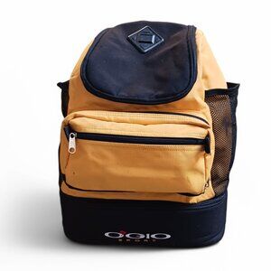 Vintage OGIO Sport Backpack with Insulated Cooler – Yellow and Black Hiking Bag